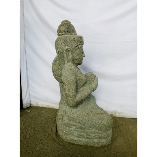 Estatua de jardín diosa balinesa flor 80 cm