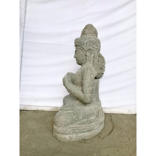 Estatua de jardín diosa balinesa flor 80 cm