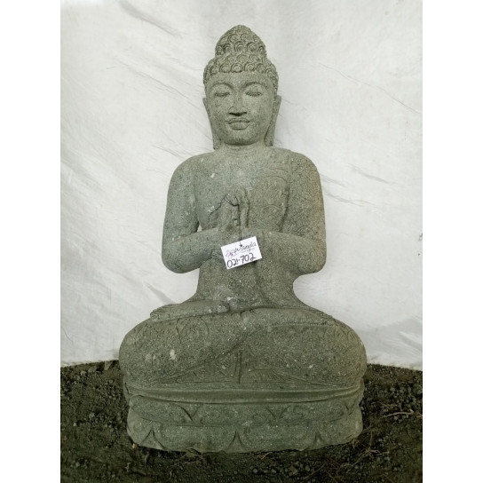 Estatua de jardín zen buda piedra chakra 1 m