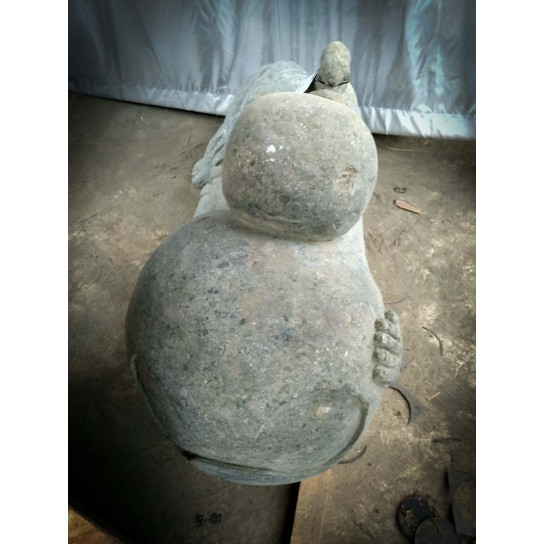 Estatua de monje shaolín piedra natural jardín zen 1 m
