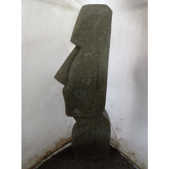 Estatua de piedra cara alargada 120 cm