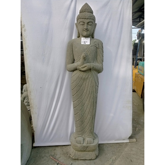 Estatua de piedra de buda de pie en posición chakra 2 m