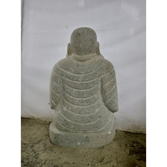 Estatua de piedra de lava happy bouddha 60 cm