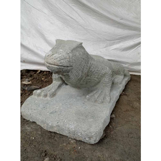 Estatua de piedra dragón de komodo 100 cm