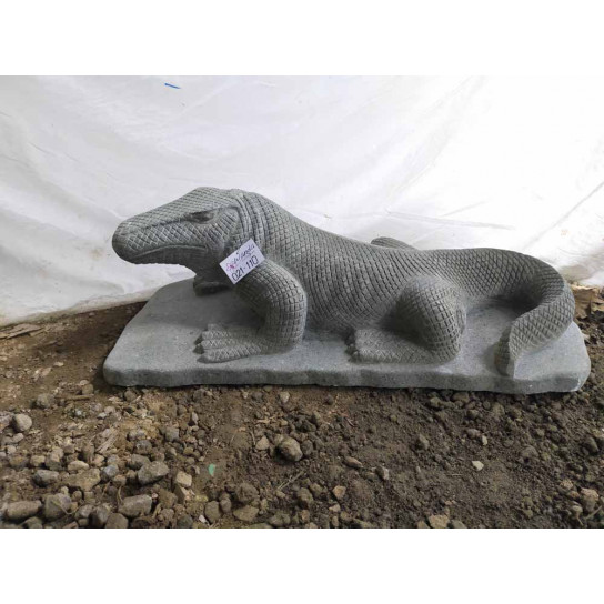 Estatua de piedra dragón de komodo 100 cm