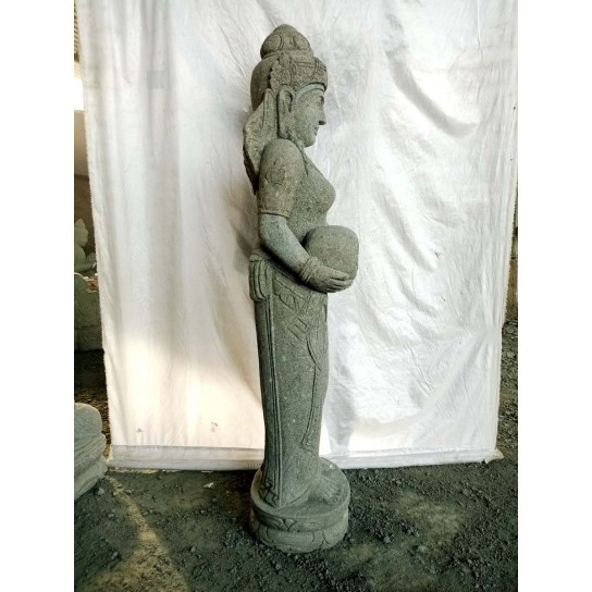 Estatua de piedra jarra de agua diosa dewi 1,50 m