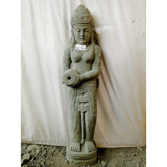 Estatua de piedra natural fuente diosa dewi 1,50 m
