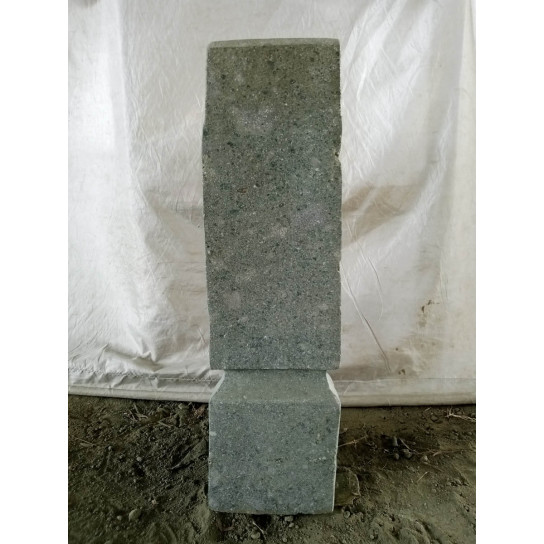 Estatua de piedra natural moái jardín zen 60 cm