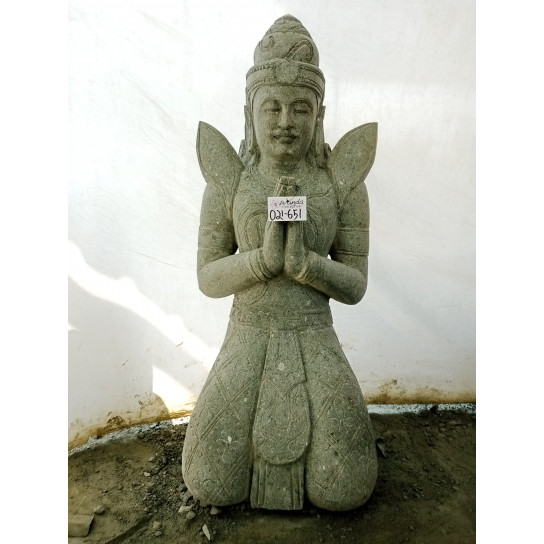 Estatua de piedra volcánica de teppanom buda tailandés 120 cm