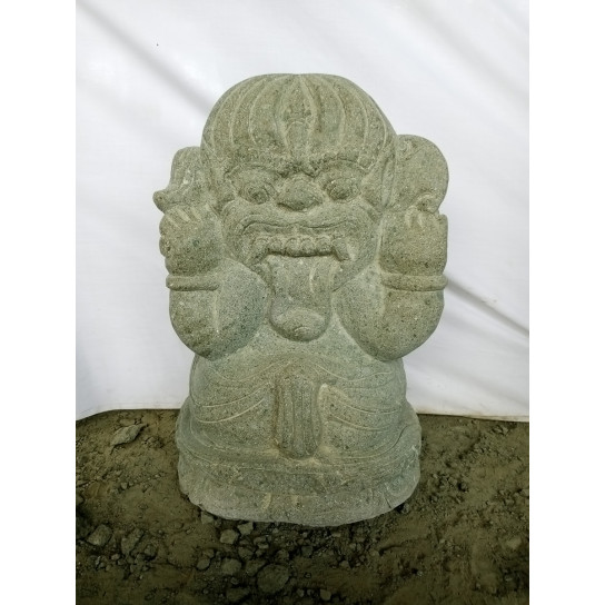Estatua de piedra volcánica ganesh de jardín 50 cm