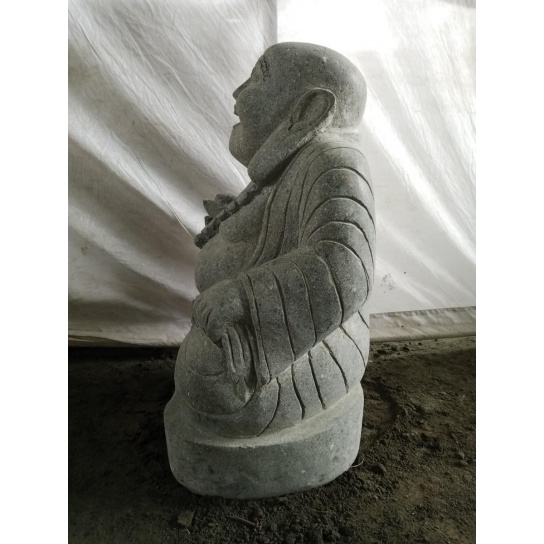Estatua de piedra volcánica happy bouddha 60 cm