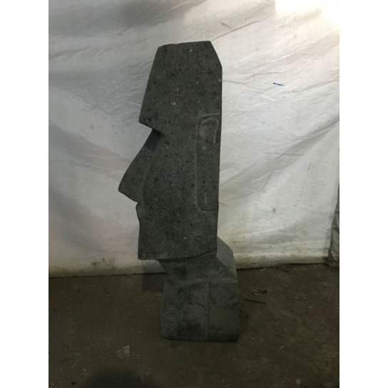 Estatua de piedra volcánica moaï de isla de pascua 60 cm