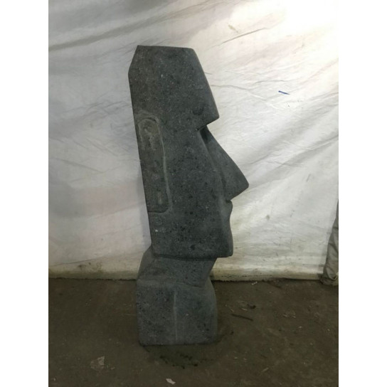 Estatua de piedra volcánica moaï de isla de pascua 60 cm
