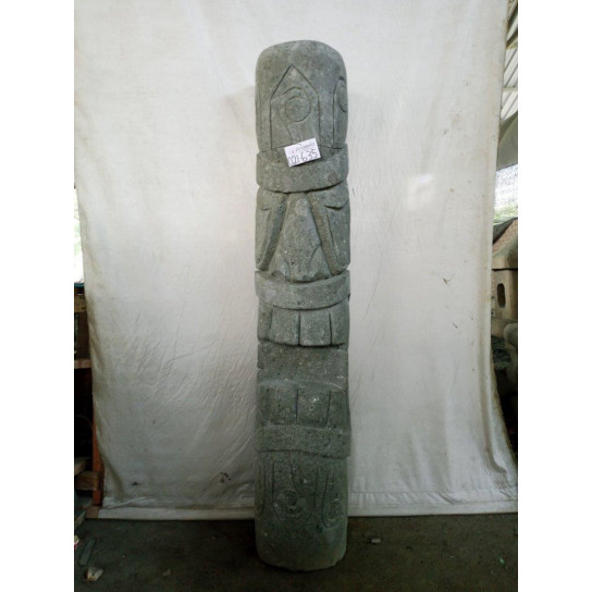 Estatua de piedra volcánica totem tiki jardín 150cm