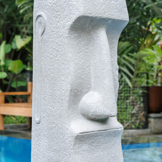 Estatua del jardín moai de la isla de pascua 1m