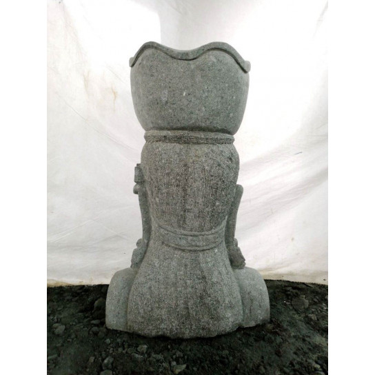 Estatua diosa balinesa de piedra decoración zen 80 cm