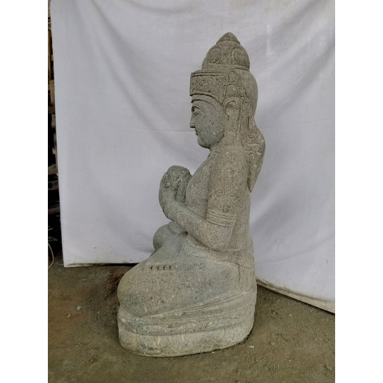 Estatua diosa dewi sri sentada decoración zen 100 cm
