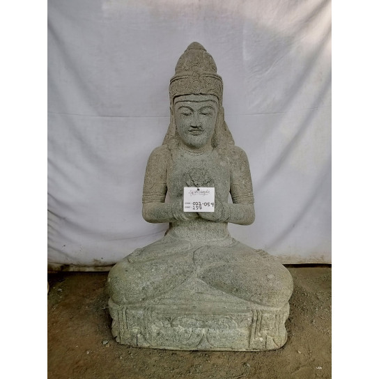 Estatua diosa dewi sri sentada decoración zen 100 cm