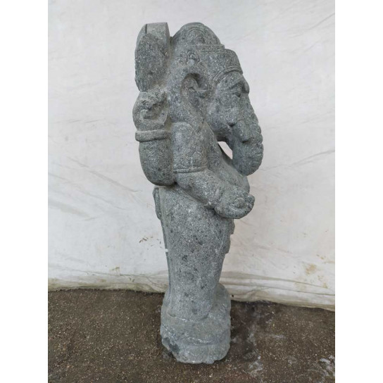 Estatua escultura de piedra natural ganesh de pie 60 cm