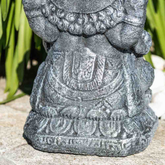 Estatua ganesh 40 cm negro gris