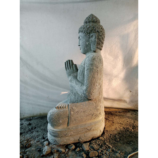 Estatua jardin exterior buda sentado rezando 100cm