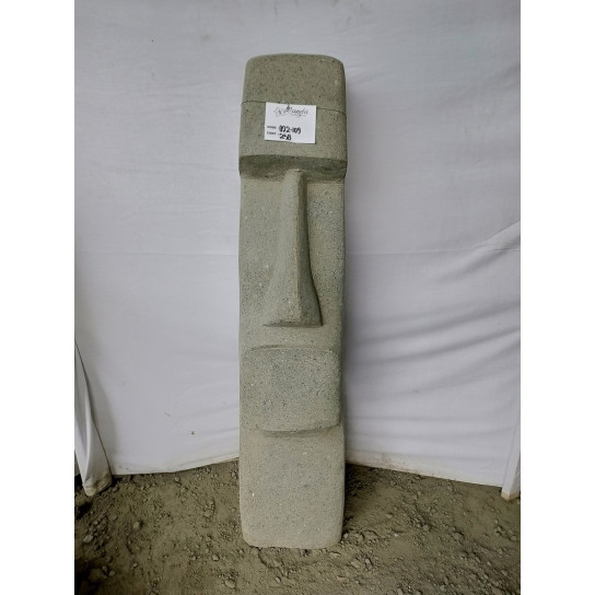 Estatua jardin moai de piedra volcanica 120 cm