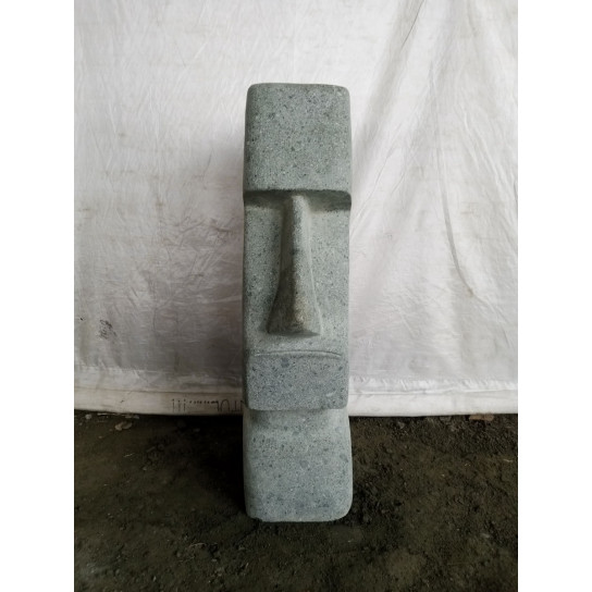 Estatua jardin Moai de piedra volcanica 60cm