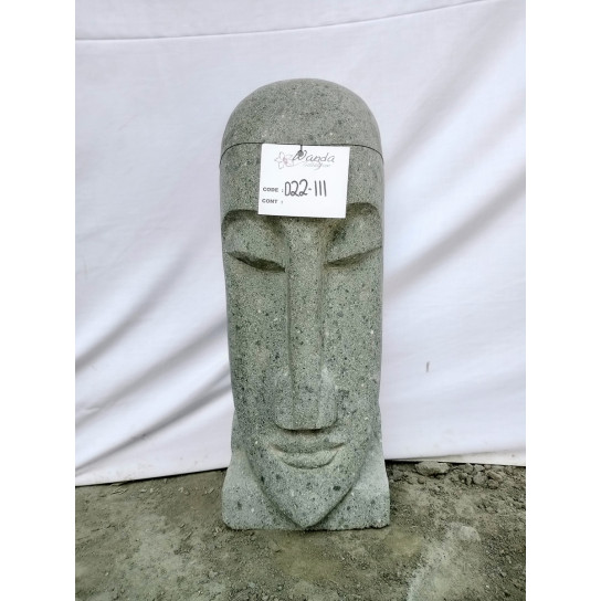 Estatua mística isla de pascua moái de piedra natural 60 cm