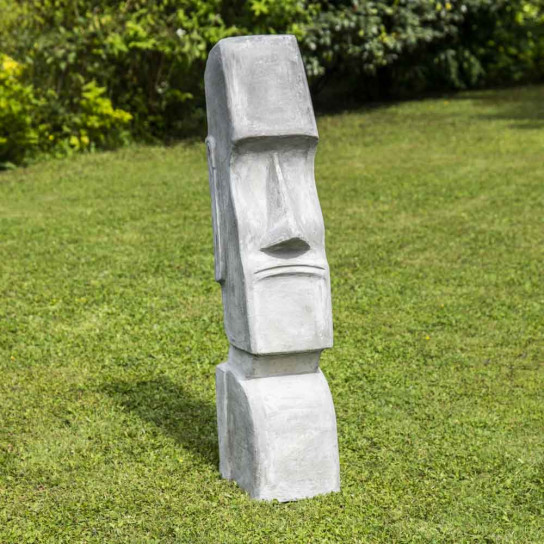 Estatua moái isla de pascua jardín zen 1,20 m