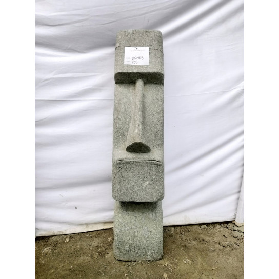 Estatua moái rostro alargado jardín zen 100 cm
