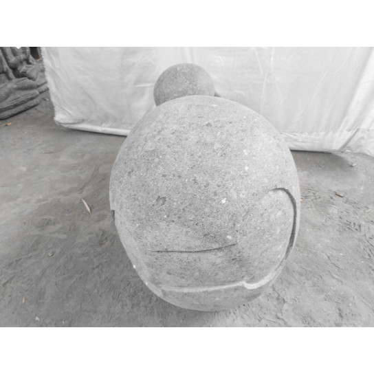 Estatua zen de piedra de jardín monje shaolín 1 m