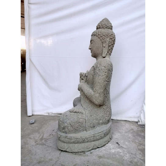 Exterior zen estatua de buda sentado posición chakra 1 m
