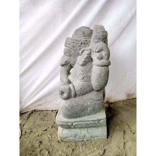 Ganesh jardín estatua de piedra volcánica 60 cm