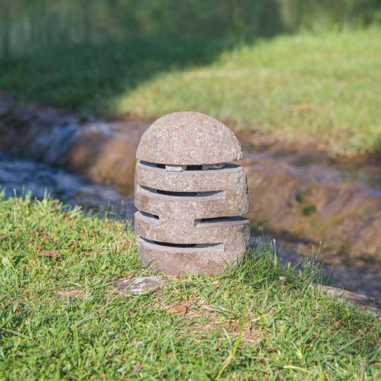 Lámpara de piedra de río para jardín 30-35 cm