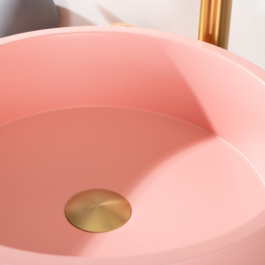 Lavabo de hormigón rosa 38 cm - Nox