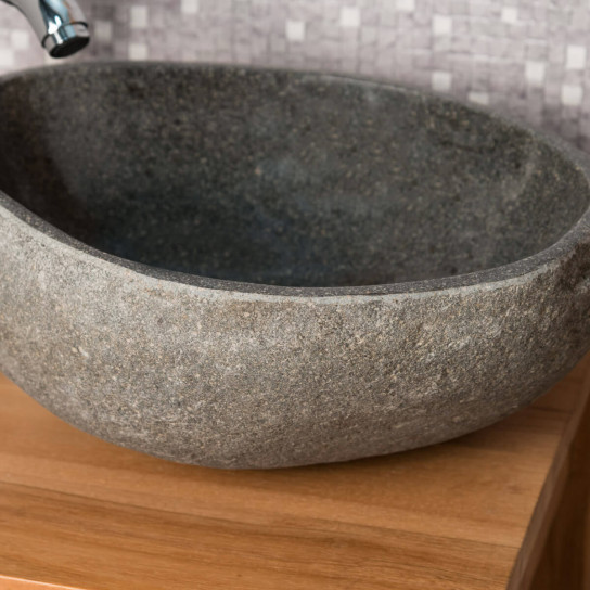 Lavabo sobre encimera de piedra natural cuarto de baño piedra 30