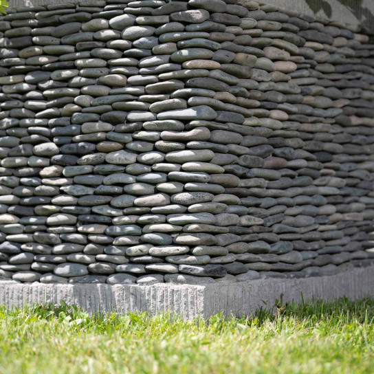 Maceta tiesto jardinera cuadrada cubo piedra 50 cm jardín zen terraza