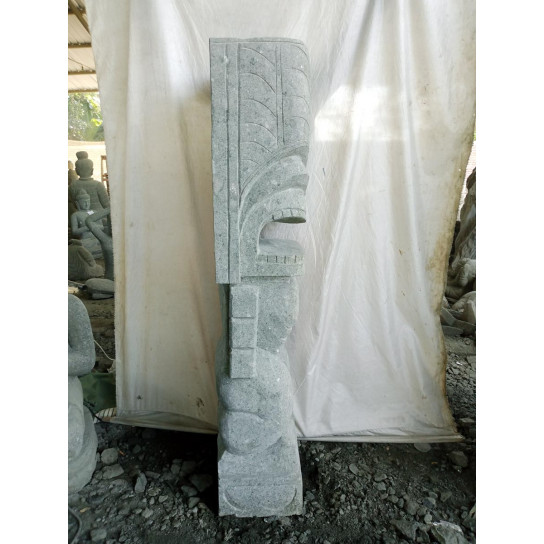 Tiki de oceanía estatua de jardín de piedra volcánica 1,50 m