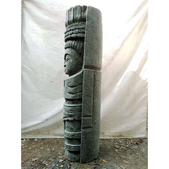 Tiki inka estatua de piedra volcánica 1 m