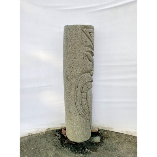 Tiki polinesio estatua de piedra volcánica exterior 1 m
