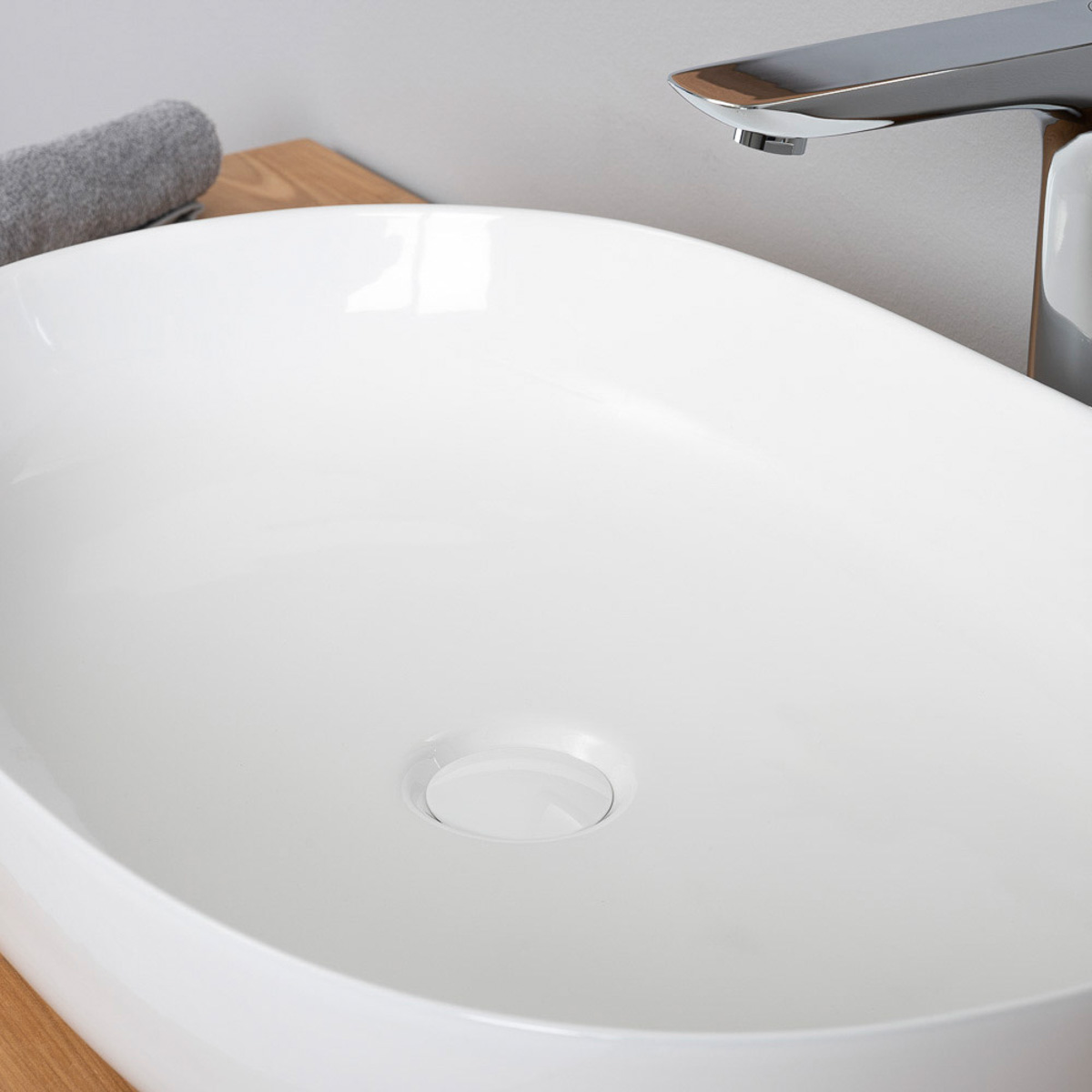 Válvulas lavabo clic-clac con tapón cerámico Blanco Brillo de SDZ BANY